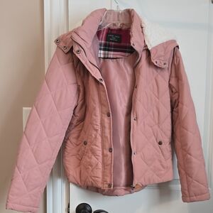 Love Tree Blush Quilted Puffer Jacket